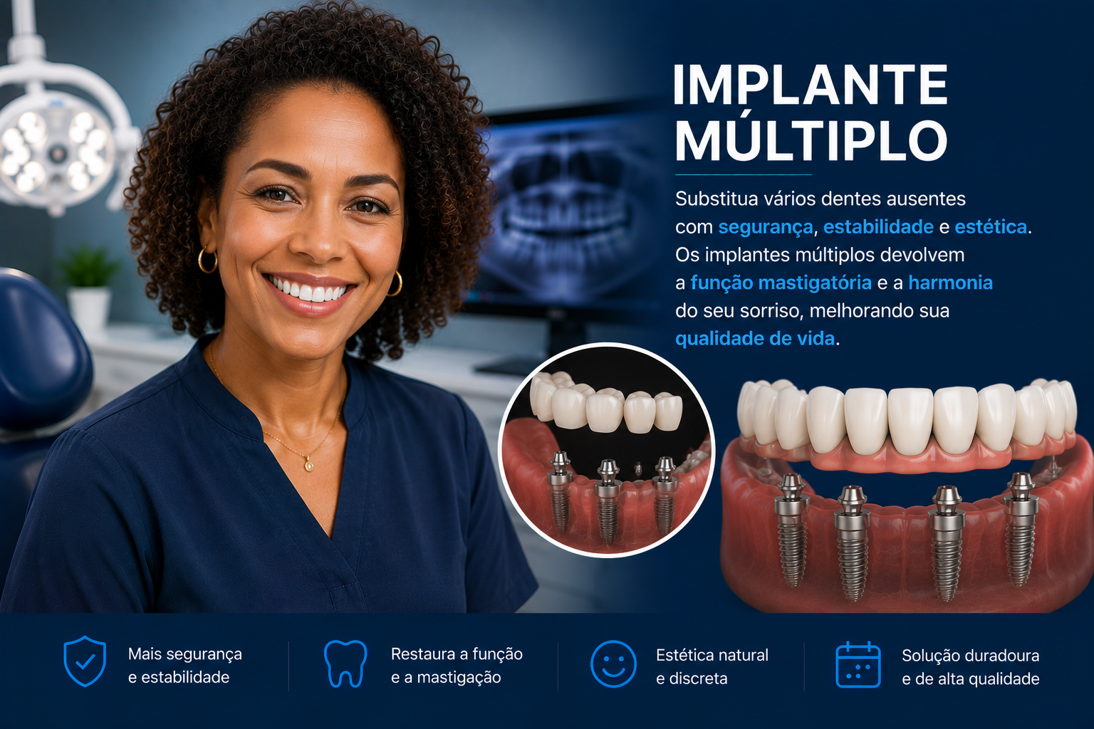 Implante dentário unitário